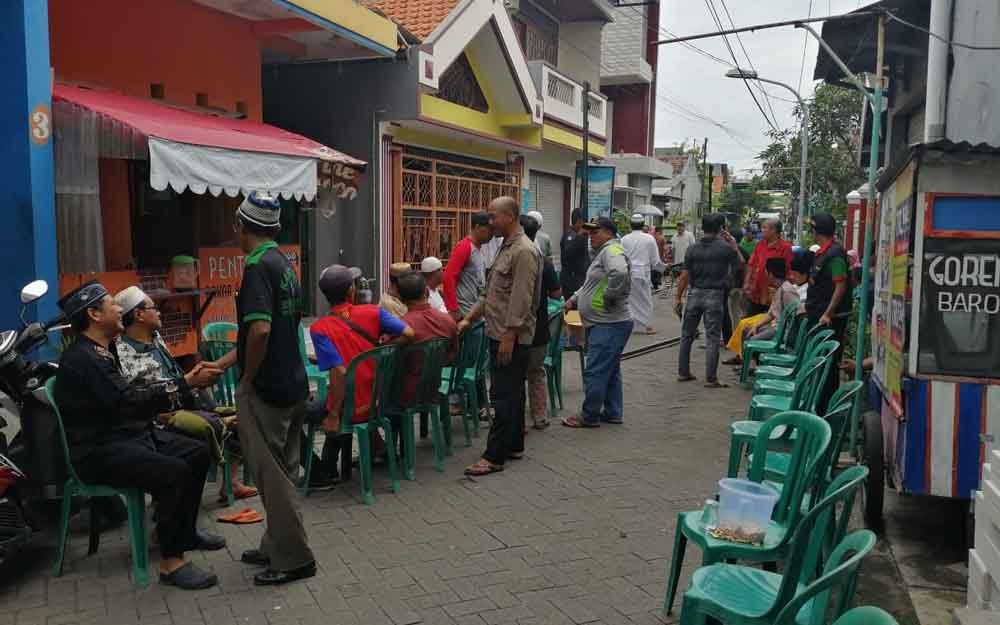 Rumah korban di Jalan Rungkut Lor Gang IX Surabaya