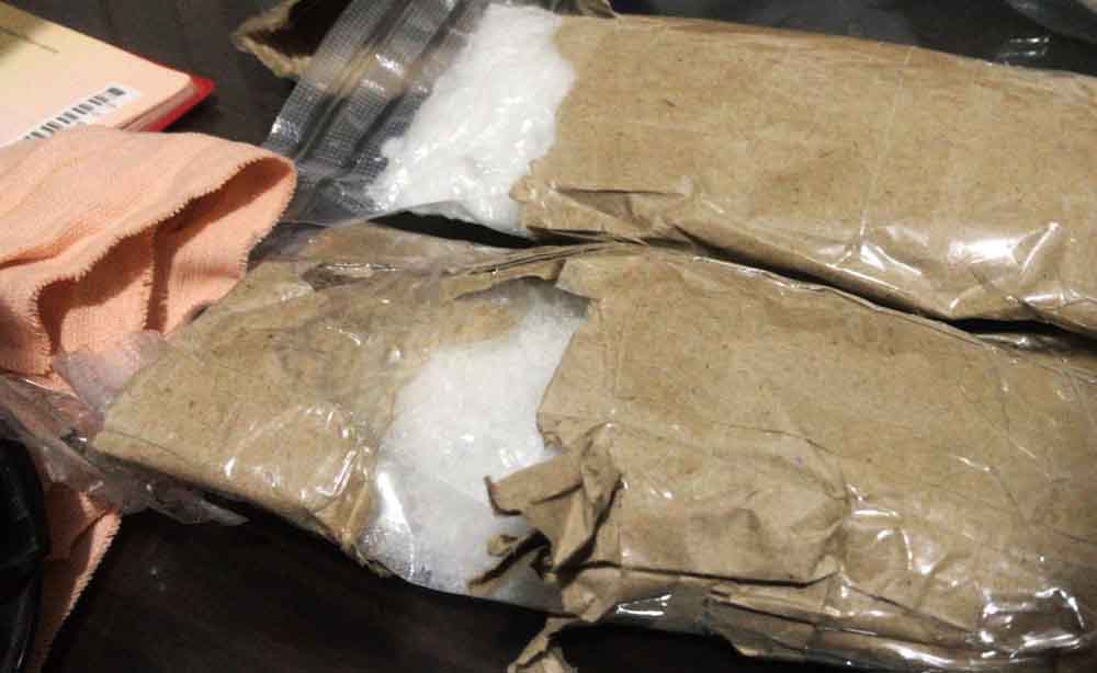 Barang bukti sabu yang berhasil disita