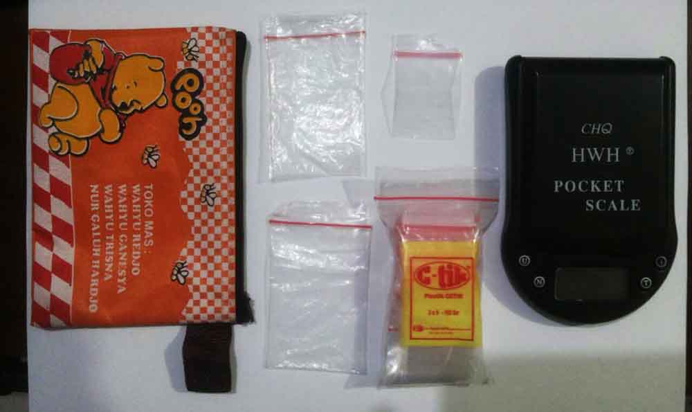 Barang bukti yang berhasil disita