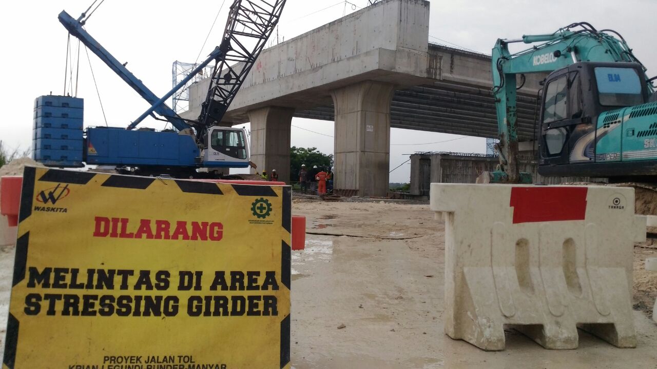 Salah satu titik proyek tol.