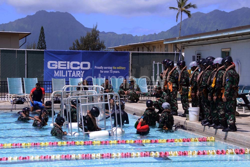 Pasukan Marinir TNI AL Indonesia sedang menjalani latihan bersama di Hawaii, Amerika Serikat/ Foto: Serka Mar Kuwadi
