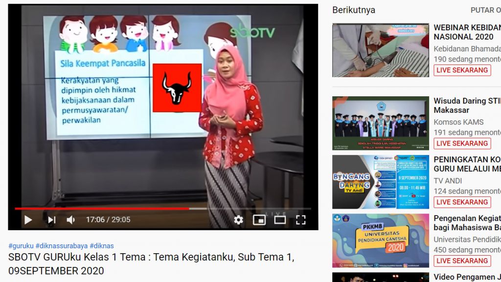 Sila Keempat di Youtube SBO TV Tak Lagi Mirip Logo PDIP 
