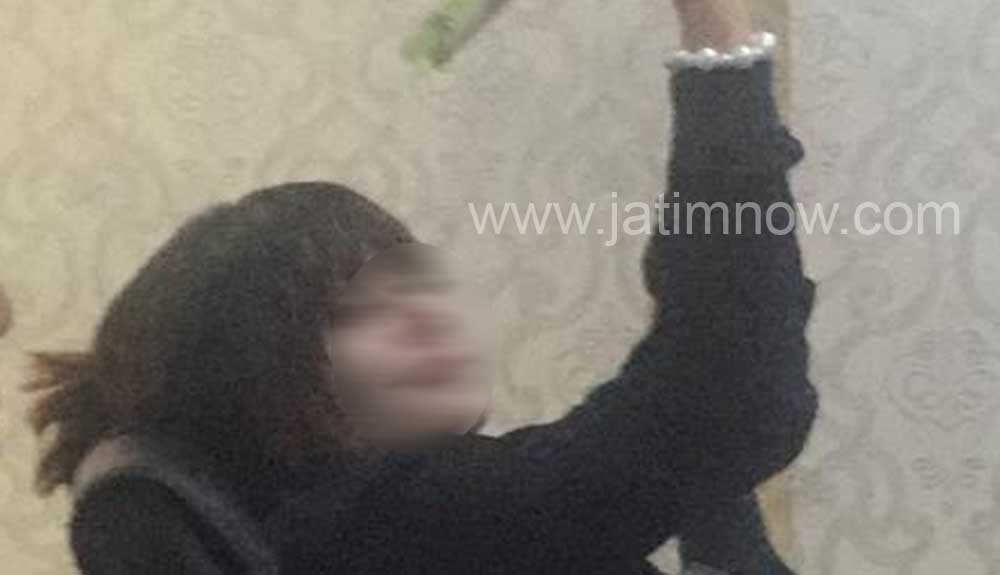 AV saat diperiksa di Mapolda Jatim/jatimnow.com/Foto: Istimewa