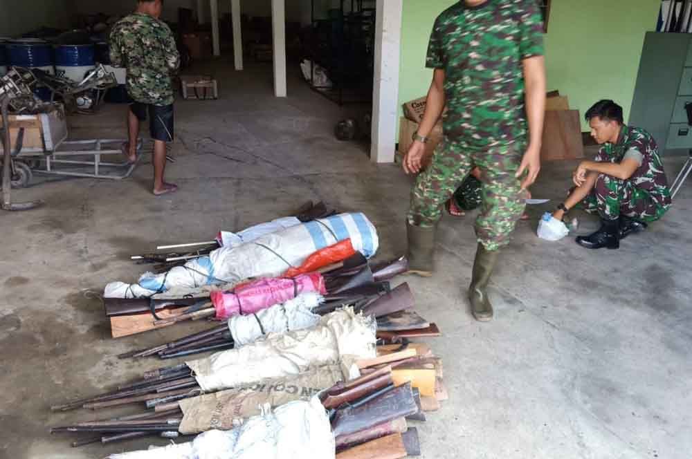 Ratusan senjata api rakitan diamankan/ foto istimewa