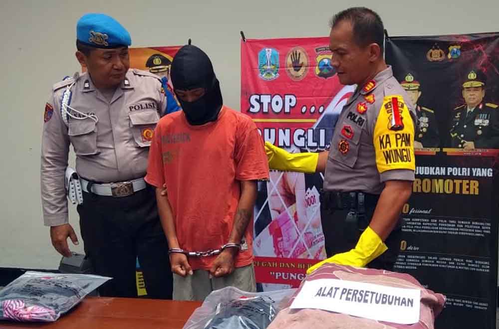 Tersangka ditangkap Polsek Wungu