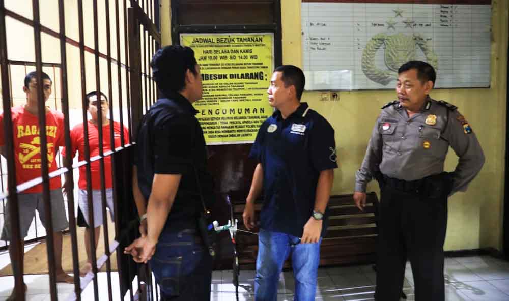 Polrestabes Surabaya Sidak Sel Tahanan di Polsek Jajarannya