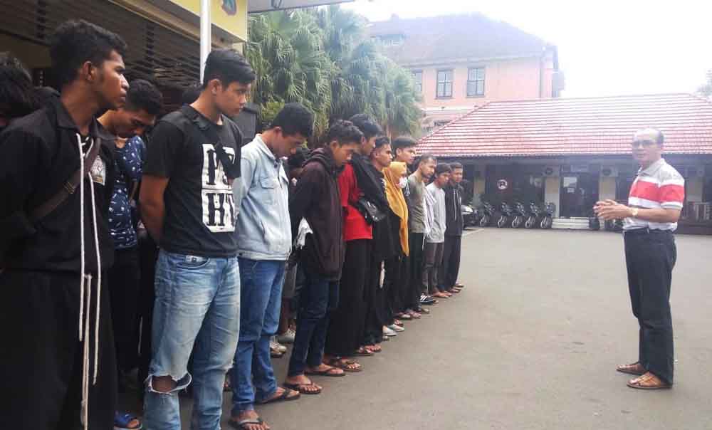 Polisi Bebaskan 43 Pesilat yang Ditangkap saat Konvoi Motor di Malang