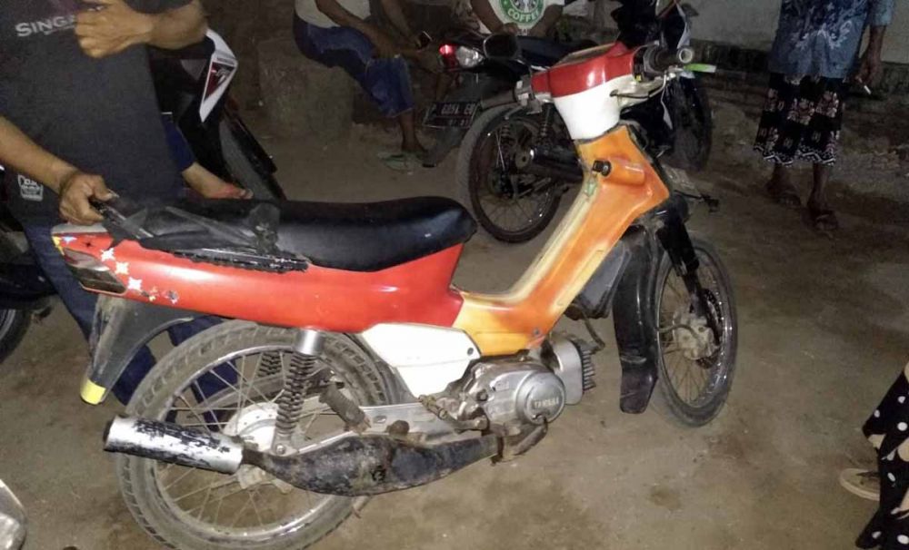 Motor Yamaha Fiz-R yang dicuri pelaku