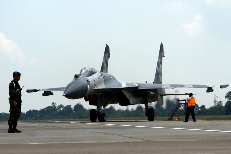 Pesawat tempur Sukhoi buatan Rusia