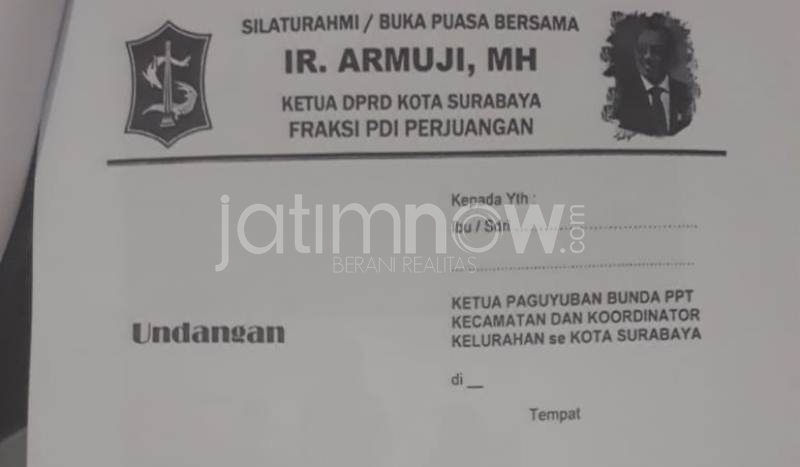 Ini surat undangan buka bersama dengan Armuji.