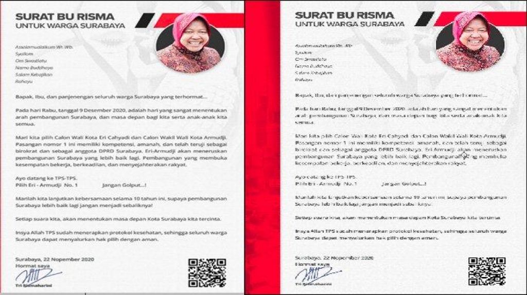 Surat Risma/ foto istimewa