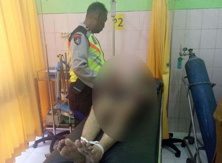 Korban saat di rumah sakit