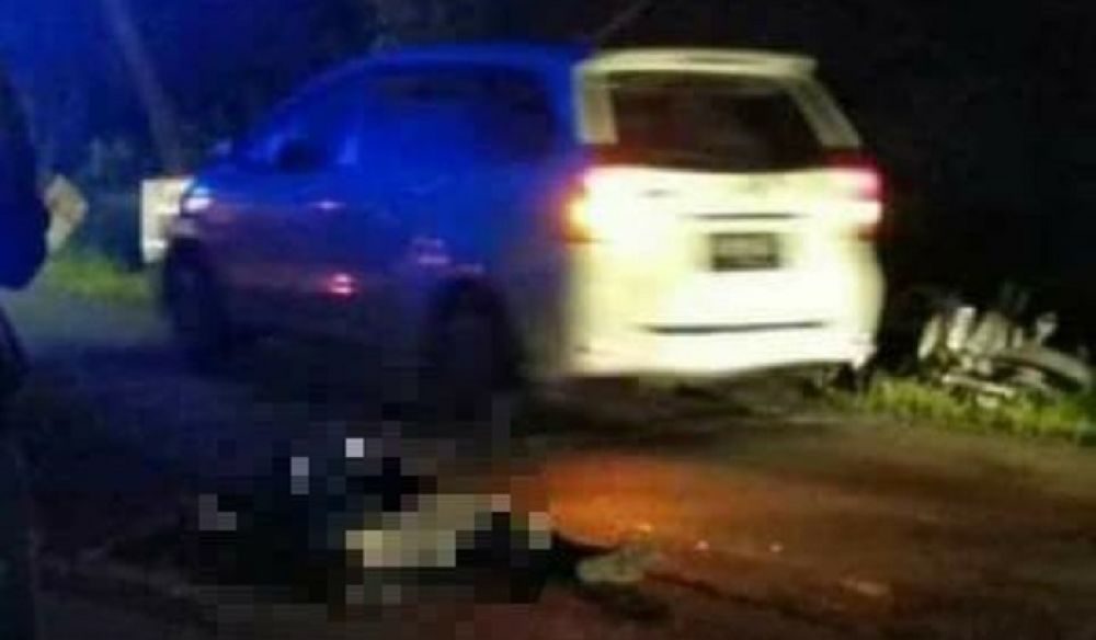 Korban yang tergeletak di jalur tengkorak Magetan-Ngawi