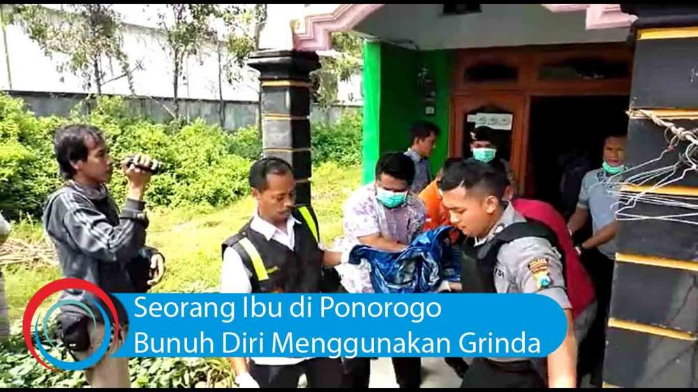 Video: Seorang Ibu di Ponorogo Bunuh Diri Menggunakan Grinda