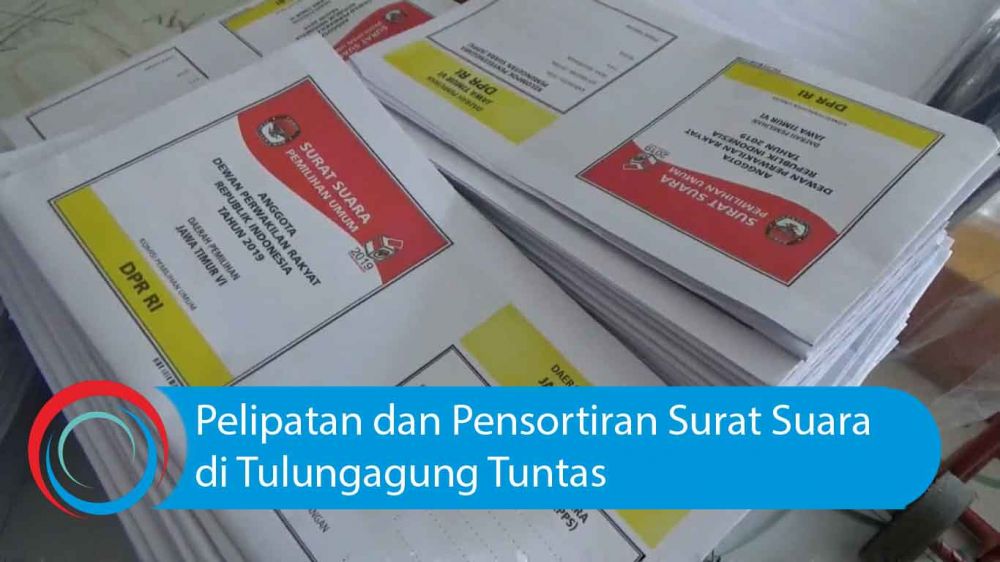Video: Pelipatan dan Pensortiran Surat Suara di Tulungagung Tuntas