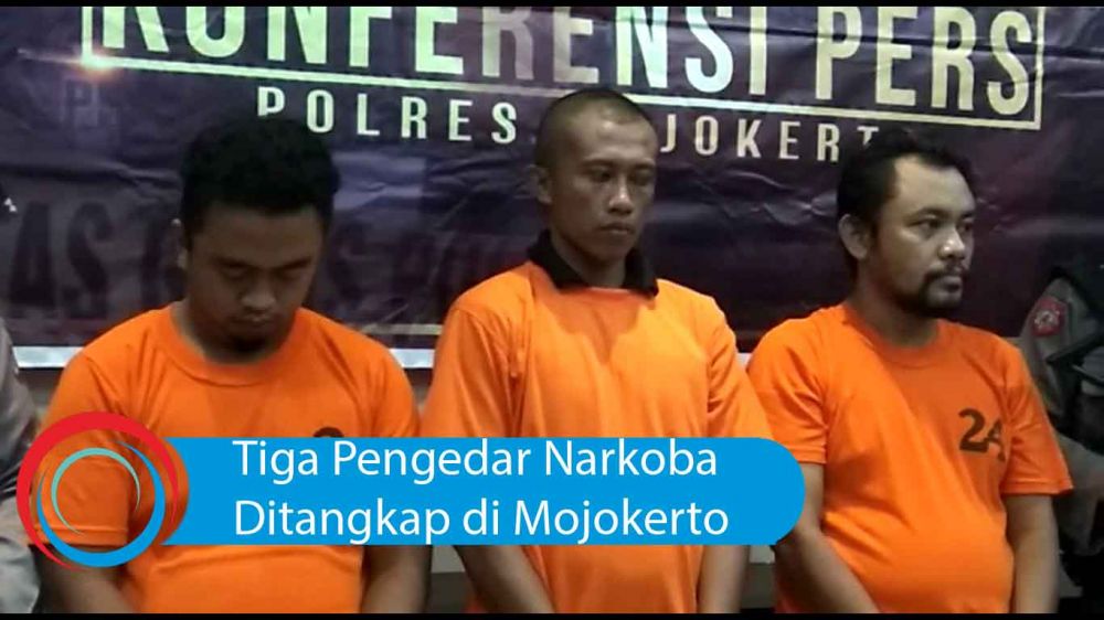 Video: Tiga Pengedar Narkoba Ditangkap di Mojokerto