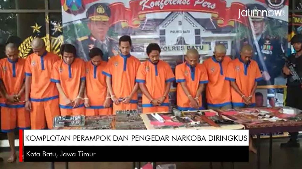 Video: Komplotan Perampok dan Pengedar Narkoba di Kota Batu Diringkus