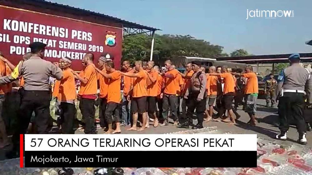 Video: 57 Orang Terjaring Operasi Pekat di Mojokerto