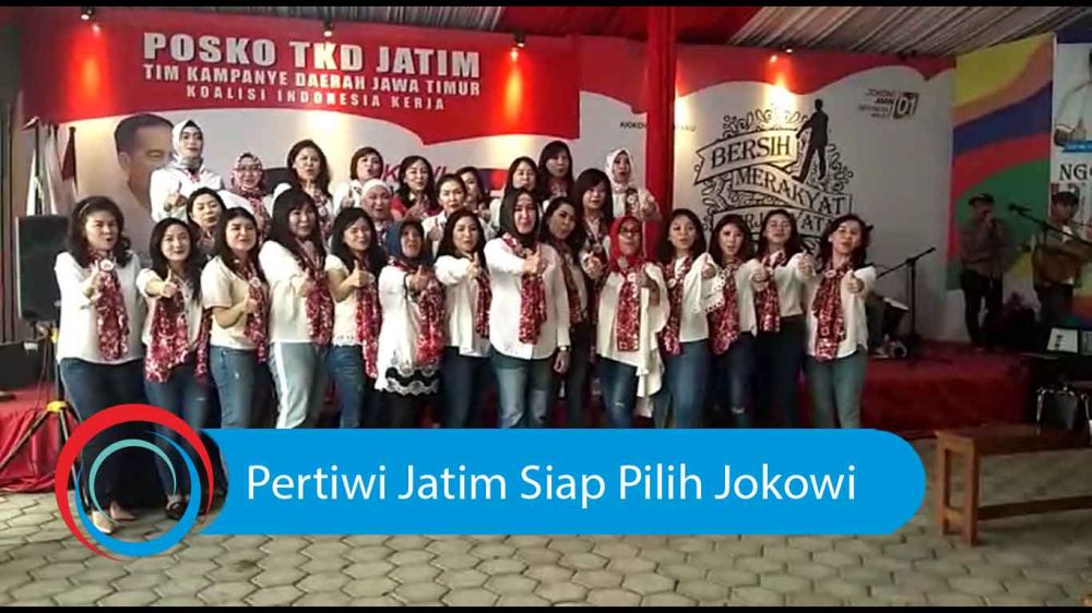 Video: Pertiwi Jatim Siap Pilih Jokowi