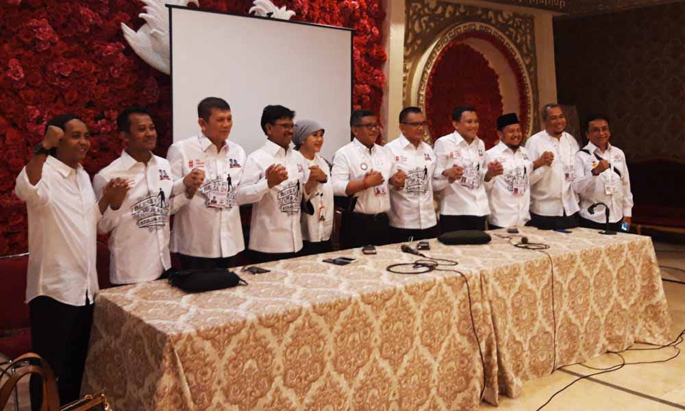 Tim Kampanye Nasional pasangan Jokowi-KH Ma'ruf pada acara rakernas 