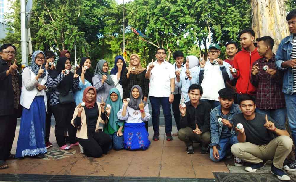 Gerakan Arek Milenial Suroboyo bersama Ketua Tim Kemenangan Daerah (TKD) Jatim Machfud Arifin