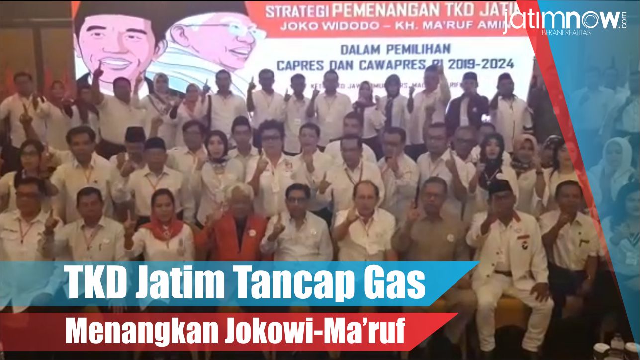 Ketua TKD Jatim Machfud Arifin saat mengecek kesiapan posko pemenangan