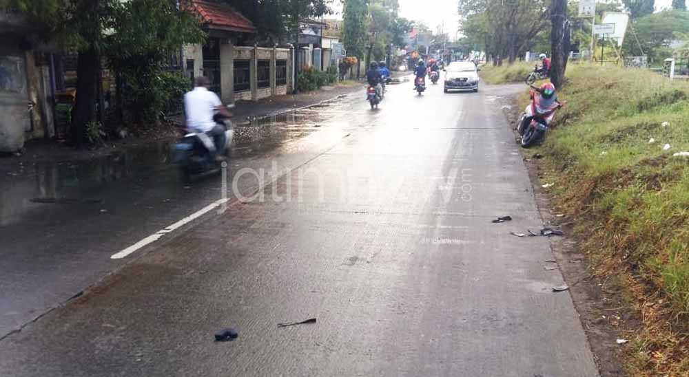 Lokasi tewasnya pengendara motor di Jalan Babat Jerawat Surabaya