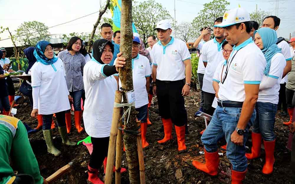 Tanam 2018 Pohon di TPA Benowo, Risma: Tidak Ada Bau Sampah Lagi