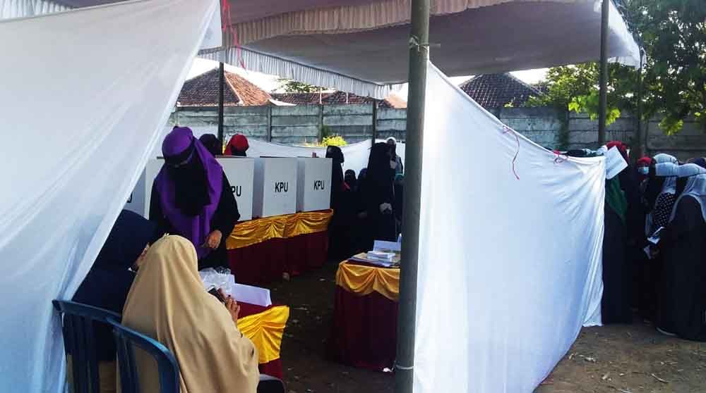 Suasana coblos ulang salah satu TPS di Pasuruan