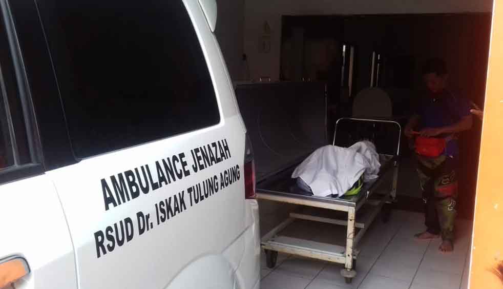  Korban saat berada di RSUD Dr Iskak Tulungagung