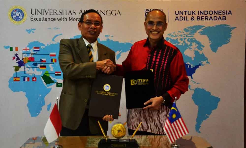 MoU Unair dengan  Management & Science University (MSU) Malaysia