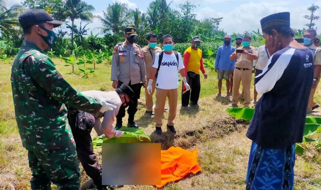Mayat Wanita Pakai Baju Dalaman Ditemukan di Pematang Sawah Banyuwangi