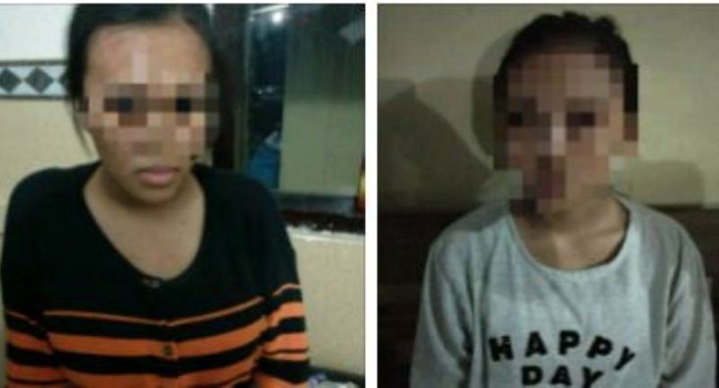 Dua wanita yang ditangkap karena mencuri alat makeup